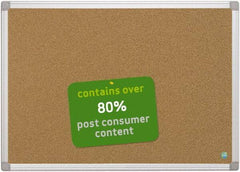 MasterVision - 36" Wide x 24" High Open Cork Bulletin Board - Natural (Color) - Caliber Tooling