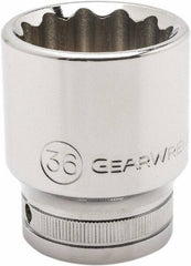 GearWrench - 3/4" Drive, Standard Hand Socket - 12 Points, 2.05" OAL, Alloy Steel, Chrome Finish - Caliber Tooling