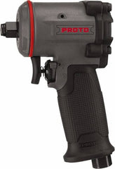 Proto - 1/2" Drive, 10,000 RPM, 635 Ft/Lb Torque Impact Wrench - Pistol Grip Handle, 1,650 IPM, 4.5 CFM, 90 psi, 1/4" NPT Inlet - Caliber Tooling