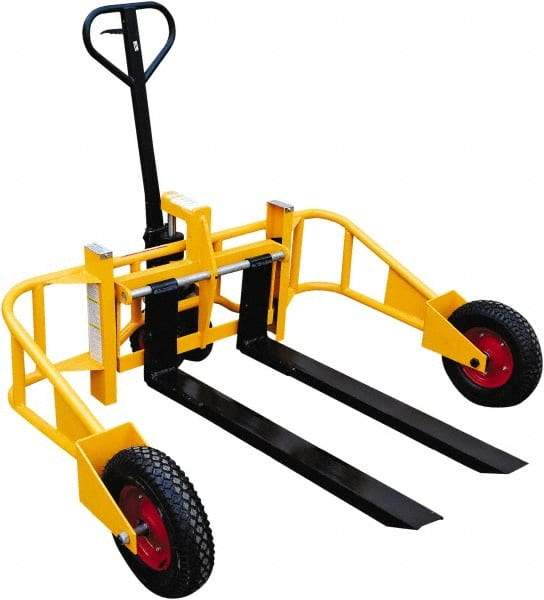 Vestil - 2,000 Lb Capacity, 9" Lift Industrial Pallet Truck - 3" Min Lift Height, 48" Fork Length x 4" Fork Width, 65" Overall Width - Caliber Tooling