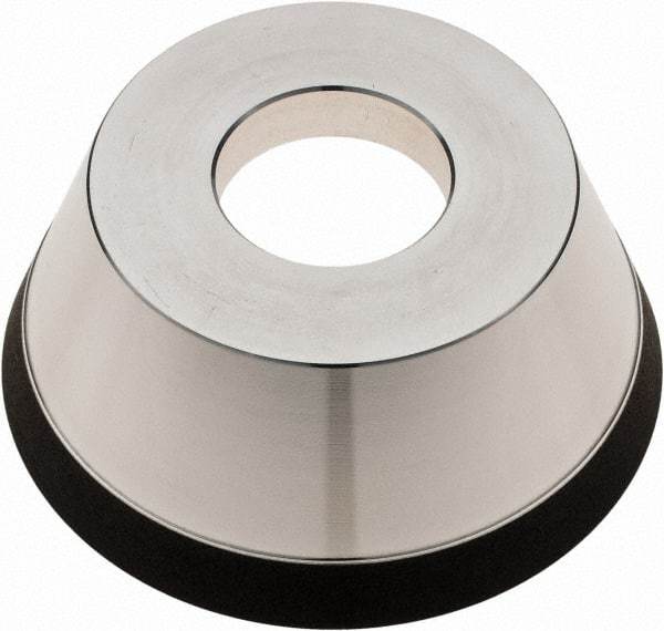 Tru-Maxx - 95mm Diam, 1-1/4" Hole Size, 1" Overall Thickness, 180 Grit, Type 11V9, Tool & Cutter Grinding Wheel - Very Fine Grade, Diamond - Caliber Tooling