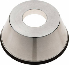 Tru-Maxx - 95mm Diam, 1-1/4" Hole Size, 1" Overall Thickness, 100 Grit, Type 11V9, Tool & Cutter Grinding Wheel - Fine Grade, CBN - Caliber Tooling