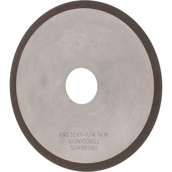 Tru-Maxx - 6" 100 Grit Diamond Cutoff Wheel - 0.035" Thick, 1-1/4" Arbor, Use with Angle Grinders - Caliber Tooling