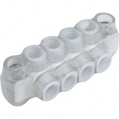 Panduit - 4 Port, 2/0 to 14 AWG Compatible, Tap Connector - 2.86" OAL x 1.31" OAW x 1.36" OAH, Clear - Caliber Tooling