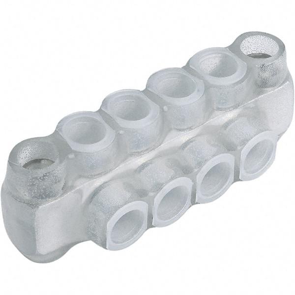 Panduit - 2 Port, 2/0 to 14 AWG Compatible, Tap Connector - 1.52" OAL x 1.31" OAW x 1.36" OAH, Clear - Caliber Tooling