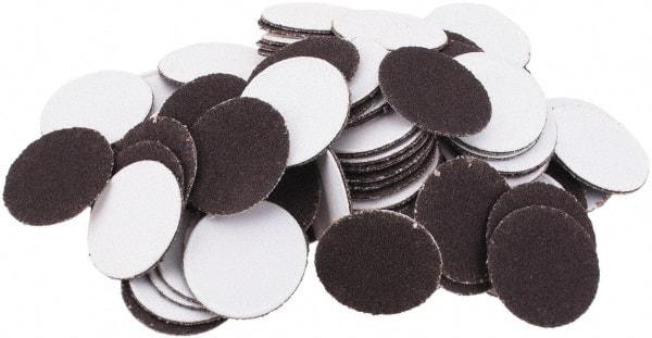 Tru-Maxx - 3/4" Diam, 240 Grit Aluminum Oxide Adhesive PSA Disc - Very Fine Grade, X Weighted Cloth Backing, For Right Angle/Vertical Shaft Portable Grinders - Caliber Tooling