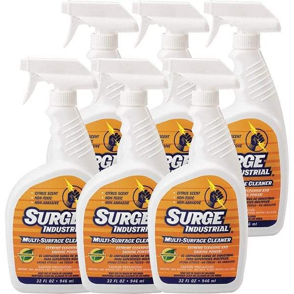 Surge Industrial - 32 oz Spray Bottle All-Purpose Cleaner - Liquid, Neutral pH, Citrus - Caliber Tooling