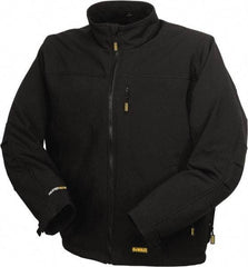 DeWALT - Size 2XL Heated & Cold Weather Jacket - Black, Polyester, Zipper Closure, 58" Chest - Caliber Tooling