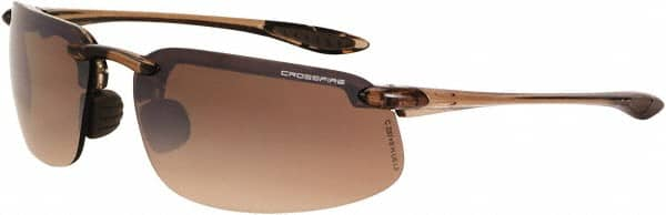 CrossFire - +2.5, Clear Lenses, Scratch Resistant, Frameless Magnifying Safety Glasses - UV Protection - Caliber Tooling