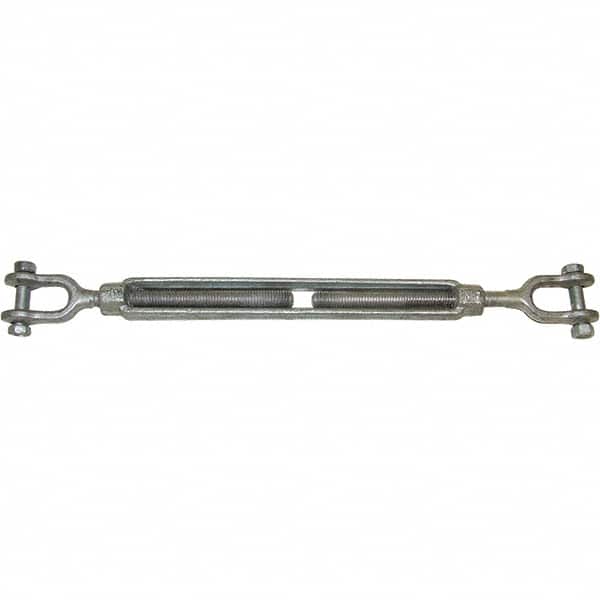 CM - 15,200 Lb Load Limit, 1-1/4" Thread Diam, 12" Take Up, Forged Steel Turnbuckle Body Turnbuckle - Caliber Tooling