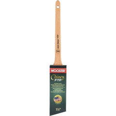 Wooster Brush - 1-1/2" Angled Synthetic Angular Brush - 2-3/16" Bristle Length, 7-1/8" Maple Handle - Caliber Tooling