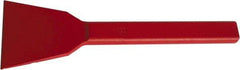 Osca - 9" OAL x 2" Blade Width Brick Chisel - Forged Steel Handle - Caliber Tooling