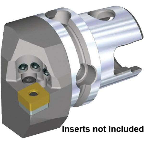 Kennametal - Left Hand Cut, Size KM50TS, CN.. 120408 & CN.. 432 Insert Compatiblity, External Modular Turning & Profiling Cutting Unit Head - 35mm Ctr to Cutting Edge, 50mm Head Length, Through Coolant, Series KM50 - Caliber Tooling