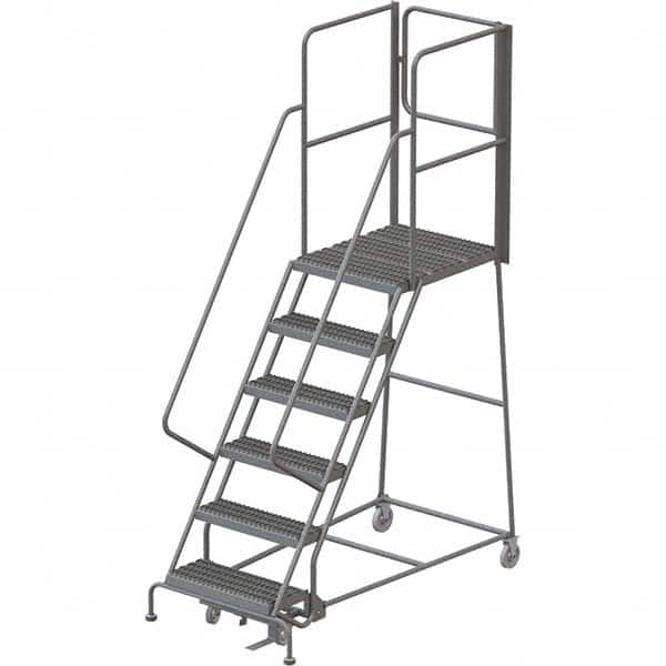 TRI-ARC - Rolling & Wall Mounted Ladders & Platforms Type: Rolling Warehouse Ladder Style: Rolling Platform Ladder - Caliber Tooling