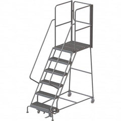 TRI-ARC - Rolling & Wall Mounted Ladders & Platforms Type: Rolling Warehouse Ladder Style: Rolling Platform Ladder - Caliber Tooling