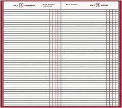 AT-A-GLANCE - 210 Sheet, 7-11/16 x 12-1/8", Composition Book - Red - Caliber Tooling