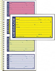 AT-A-GLANCE - 200 Sheet, 5-1/4 x 11", Call Book - Lime - Caliber Tooling