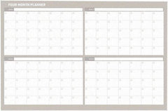 MasterVision - 36 x 48", Wall Calendar - White - Caliber Tooling