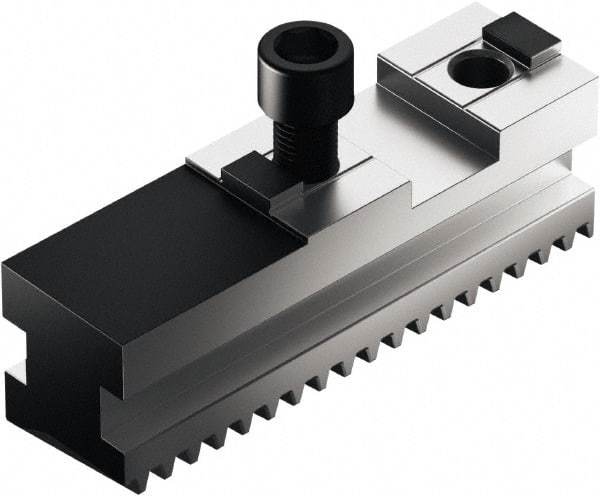 Schunk - 12" Max Chuck Diam Compatibility, Case Hardened Steel Serrated Hard Lathe Master Jaws - 0 Steps - Caliber Tooling