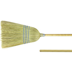 Light Industrial Upright Broom, Corn and Fiber Fill, 57″ Overall Length - Caliber Tooling