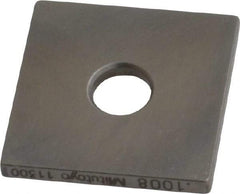 Mitutoyo - 0.1008" Square Steel Gage Block - Accuracy Grade 0, Includes Certificate of Inspection - Caliber Tooling