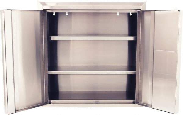 Jamco - 2 Shelf Wall Storage Cabinet - Stainless Steel, 30" Wide x 12" Deep x 30" High - Caliber Tooling