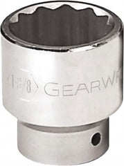 GearWrench - 2", 3/4" Drive, Standard Hand Socket - 12 Points, 2-13/16" OAL, Alloy Steel, Chrome Finish - Caliber Tooling