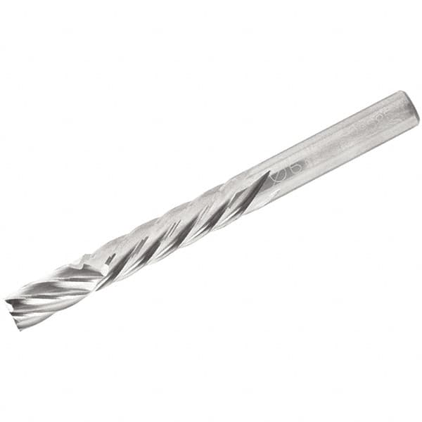 Iscar - 12mm Cutting Diam x 24mm Length of Cut, 8 Flute, Compression Spiral Router Bit - Uncoated, Right Hand Cut, Solid Carbide, 83mm OAL x 12mm Shank Diam, Square End - Caliber Tooling