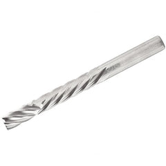 Iscar - 8mm Cutting Diam x 16mm Length of Cut, 6 Flute, Compression Spiral Router Bit - Uncoated, Right Hand Cut, Solid Carbide, 63mm OAL x 8mm Shank Diam, Square End - Caliber Tooling