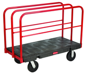 Sheet & Panel Truck 24 x 48 - Removable 27" high vertical frames - Duramold™ -- 2 fixed, 2 swivel casters - Caliber Tooling