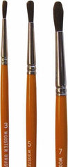 Wooster Brush - #5 Camel Hair Artist's Paint Brush - 3/16" Wide, 39/64" Bristle Length, 5-35/64" Plastic Handle - Caliber Tooling