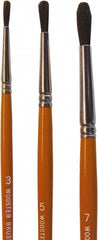 Wooster Brush - #3 Camel Hair Artist's Paint Brush - 3/32" Wide, 7/16" Bristle Length, 5-21/32" Plastic Handle - Caliber Tooling