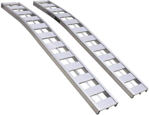 Erickson Manufacturing - 90" Long x 12" Wide, 3,000 Lb Capacity, Arched Truck Ramp - Aluminum, For All Vehicles - Caliber Tooling