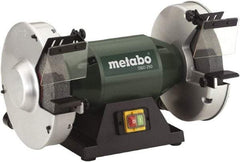 Metabo - 10" Wheel Diam x 1-1/2" Wheel Width, 1-1/2 hp Bench Grinder - 1-1/2" Arbor Hole Diam, 1 Phase, 1,780 Max RPM, 120 Volts - Caliber Tooling