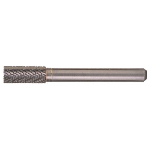 SB-3 Double Cut Solid Carbide Bur-Cylindrical with End Cut - Exact Industrial Supply