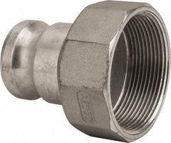 Value Collection - 2" Aluminum Cam & Groove Suction & Discharge Hose Male Adapter Female NPT Thread - Part A, 3" Thread, 1,000 Max psi - Caliber Tooling