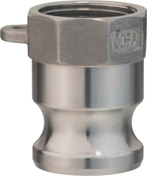 Value Collection - 3" Aluminum Cam & Groove Suction & Discharge Hose Male Adapter Female NPT Thread - Part A, 3" Thread, 500 Max psi - Caliber Tooling