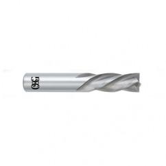 1 Dia. x 4 Overall Length 4-Flute Square End Solid Carbide SE End Mill-Round Shank-Center Cutting-Uncoated - Caliber Tooling