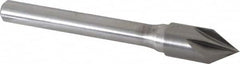 Keo - 3/8" Head Diam, 1/4" Shank Diam, 6 Flute 60° Solid Carbide Countersink - Caliber Tooling