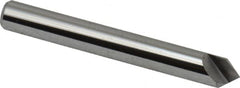 Keo - 1/4" Head Diam, 1/4" Shank Diam, 1 Flute 82° Solid Carbide Countersink - Bright Finish, 2" OAL, Single End - Caliber Tooling