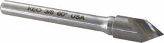 Keo - 3/8" Head Diam, 1/4" Shank Diam, 1 Flute 60° Solid Carbide Countersink - Caliber Tooling