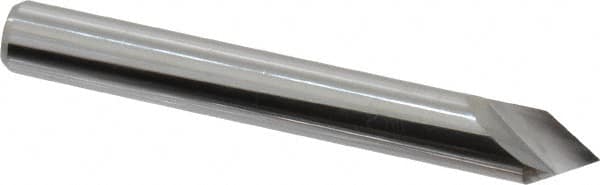 Keo - 1/4" Head Diam, 1/4" Shank Diam, 1 Flute 60° Solid Carbide Countersink - Caliber Tooling