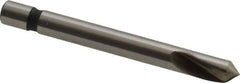 Keo - 1/8" Head Diam, 1/8" Shank Diam, 1 Flute 82° Cobalt Countersink - Bright Finish, 1-1/4" OAL, Single End - Caliber Tooling