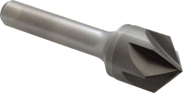 Keo - 3/4" Head Diam, 3/8" Shank Diam, 6 Flute 100° Solid Carbide Countersink - Caliber Tooling