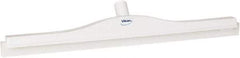 Vikan - 20" Rubber Blade Floor Squeegee - Double Edge, White, Plastic Holder - Caliber Tooling