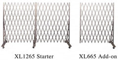 Illinois Engineered Products - 102" High Portable Traffic Control Gate - Galvanized Steel, Silver - Caliber Tooling