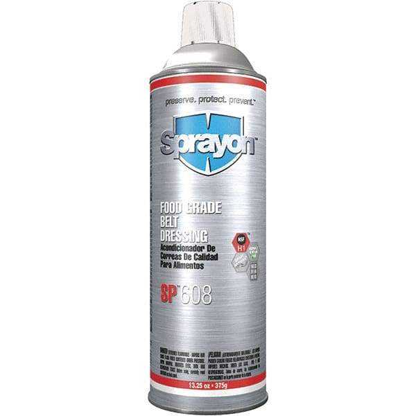 Sprayon - 20 Ounce Container Clear Aerosol, Belt and Conveyor Dressing - Food Grade - Caliber Tooling