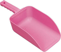 Remco - 82 oz Pink Polypropylene Flat Bottom Scoop - 5.9" Wide x 3.3" Deep Bowl, 15.1" OAL - Caliber Tooling