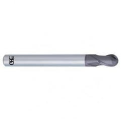 10mm Dia. - 100mm OAL - Solid Carbide - Ball Nose HP End Mill-2 FL - Caliber Tooling