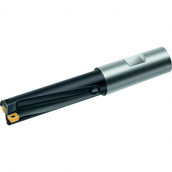 Walter - 43mm Max Drill Depth, 3xD, 14.3mm Diam, Indexable Insert Drill - 1 Insert, Straight Shank - Caliber Tooling